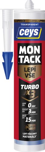 Ceys MONTACK Adhesive Bonds Everything Turbo, transparent, 290 ml