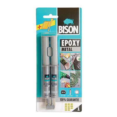 Ragasztó Bison Epoxy Metal, 24 ml