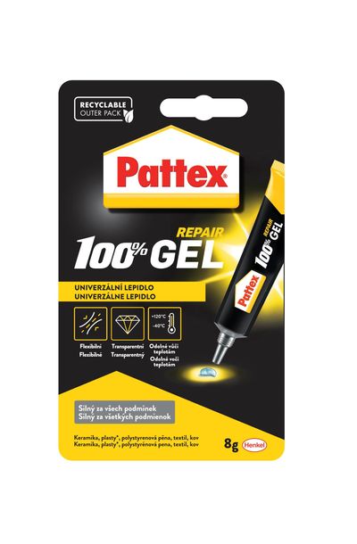 Pattex® 100% GEL ragasztó, 8 g
