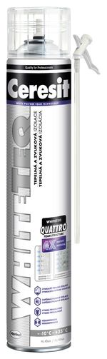 Foam CERESIT WhiteTeq Gun, 750 ml, tube, SilverFoam