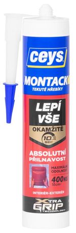 Adhesive Ceys MONTACK, GLUES EVERYTHING INSTANTLY, 450 g
