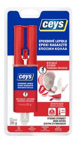 Adhesive Ceys EPOXICEYS, fast-setting, syringe, 28 g