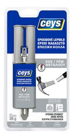 Adhesive Ceys EPOXICEYS, for metal, syringe, 28 g