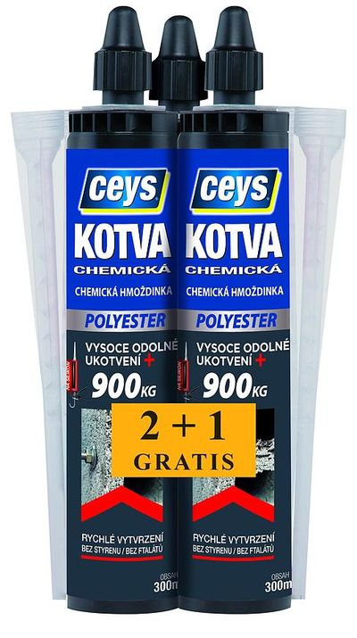 Vegyi dübel Ceys, Poliészter, 2+1 ingyen