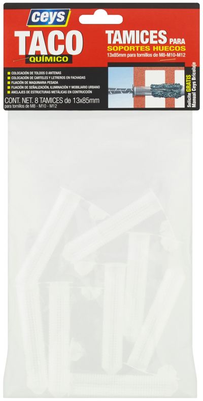 Szűrő a vegyi horgonyhoz Ceys 13 x 85 mm, 8 db