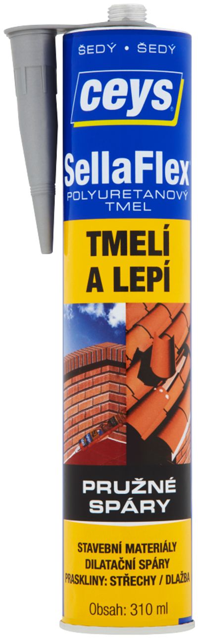 Tömítőanyag Ceys SellaFlex Poliuretán tömítőanyag, szürke, 310 ml