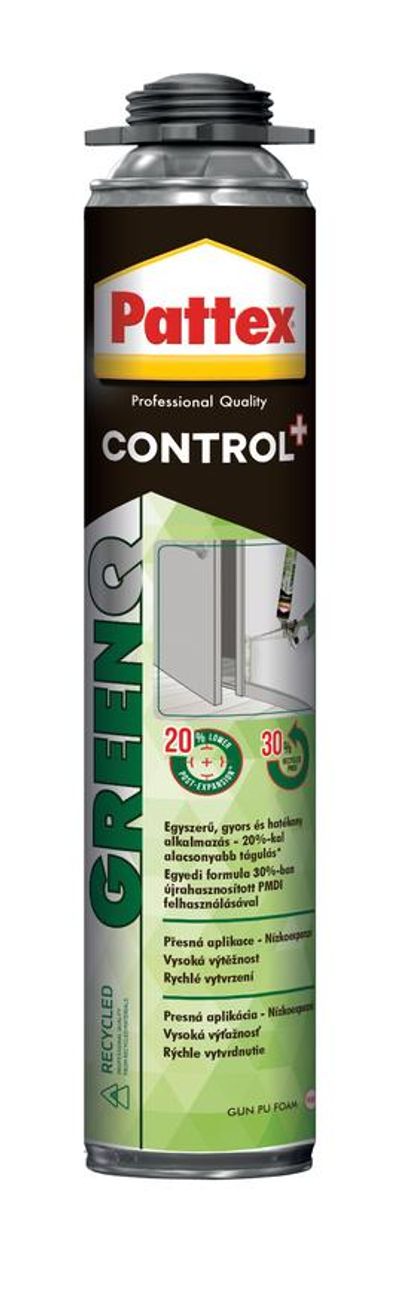 Pena Pattex GreenQ, PU, EKO pena, pištoľová, 750 ml