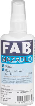 Lubricant FAB, for locks, 125 ml
