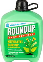 Koncentrátum Roundup Fast, permetező, gyomirtó, utántöltő, 5L