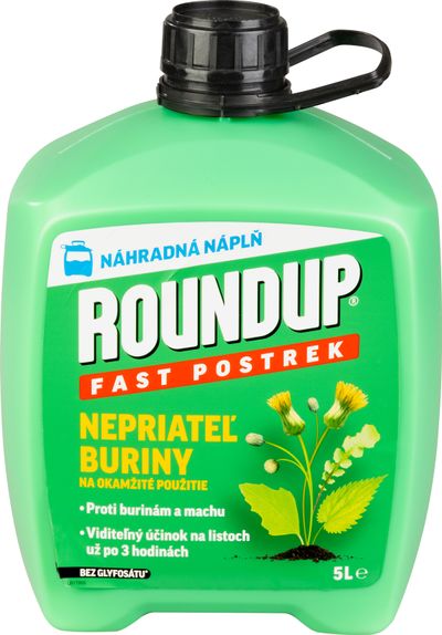 Koncentrátum Roundup Fast, permetező, gyomirtó, utántöltő, 5L