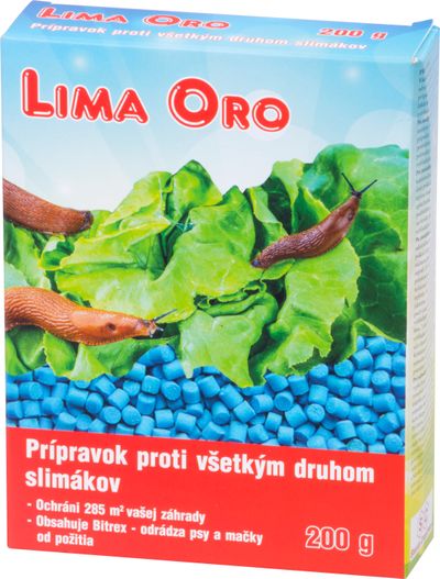 Pesticide Lima Oro 3%, 200 g granules, against all kinds of snails, Bitrex