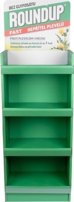 Stand Roundup, cardboard, 177x60x40 cm