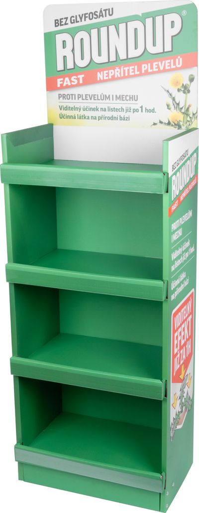Stand Roundup, cardboard, 177x60x40cm