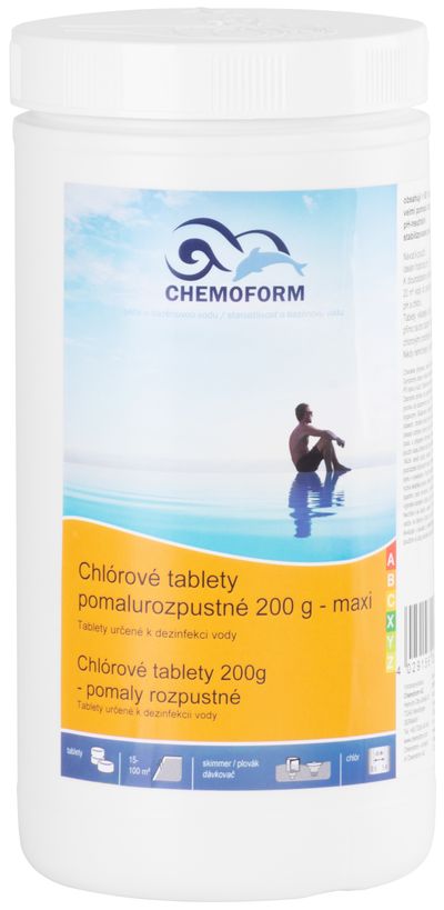 Chlorine Chemoform 0505, 200 g, tablets, slow solubility, pkg. 1 kg