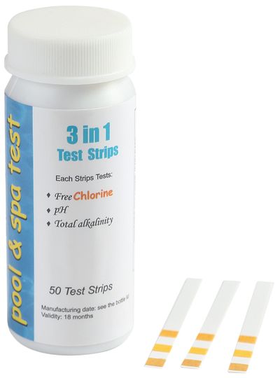 Testing stripes Chemoform 4522005, pH/Cl/Alkalinity