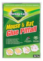Rat and mouse Glue board trap, 19x13 cm, Mickey Cats, Poison-Free