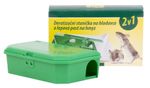 Rodent Bait Station 2-in-1, for rodents, sticky trap for insects