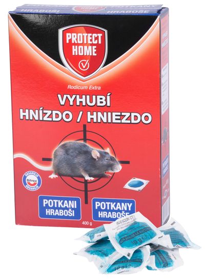 RODICUM extra, csalétek, patkányok és pockok ellen, 400 g