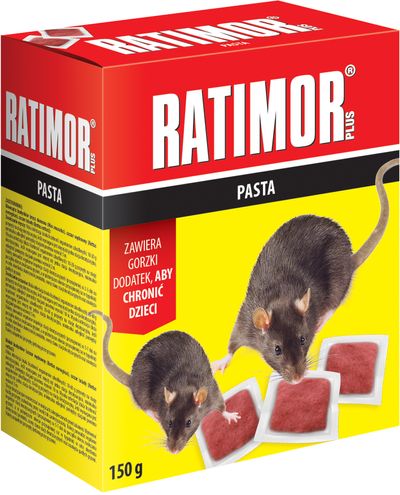 Bait RATIMOR® Bromadiolone, soft, for mice and rats, 150 g