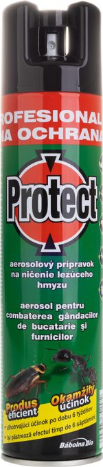 Sprej PROTECT, aerosol, na ničenie lezúceho hmyzu, 400 ml