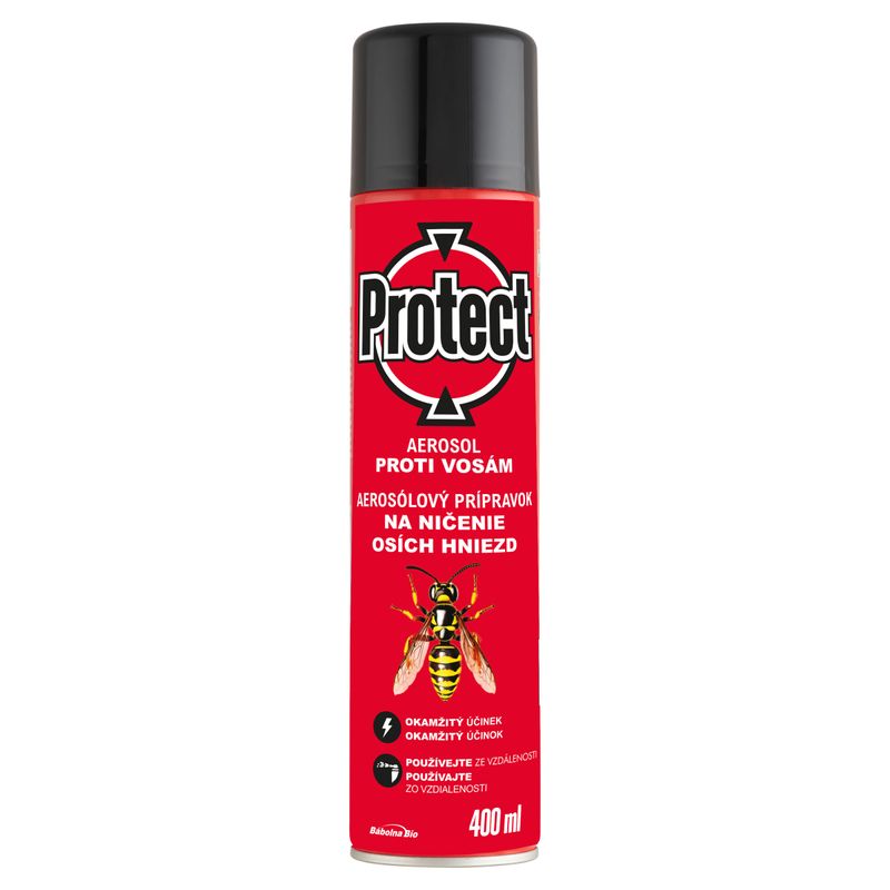 Sprej PROTECT, aerosol, na ničenie osích hniezd, 400 ml