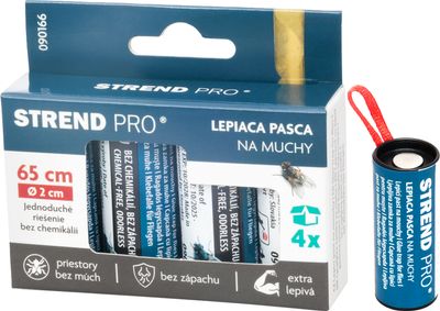 Fly Trap Strend Pro, for flies, sticky strip, pack of 4 pcs