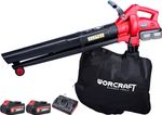 SET Fukár Worcraft CLBV-S40Li ShareSYS, vysávač lístia, 230 km/h, 2x20V, 45 lit., 2x akumulátor CLB-20V-4.0, 1x nabíjačka CLC-20V-4.5D