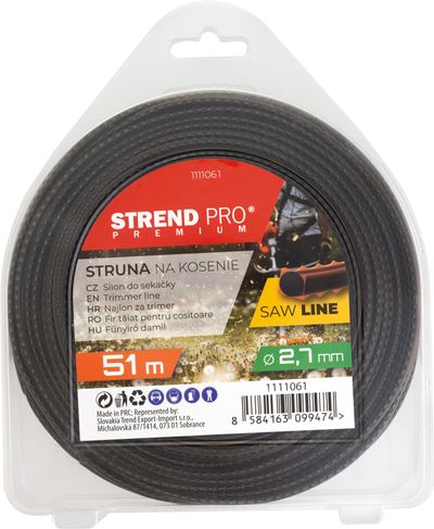 Damil kaszáláshoz Strend Pro Premium SawLine 2,7 mm, H- 51 m, fogazott
