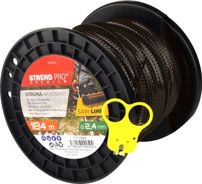 Damil kaszáláshoz Strend Pro Premium SawLine 2,4 mm, H- 184 m, fogazott