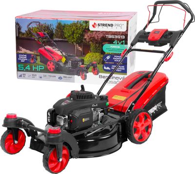 Lawn mower Strend Pro TBE53S13, gasoline, 4 kW, working width 53,3 cm, with drive, rotating wheels,
