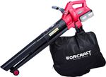 Cordless leaf blower Worcraft CLBV-S40Li, 230 km/h, + garden vacuum 2 x 20 V, 45 lit. battery