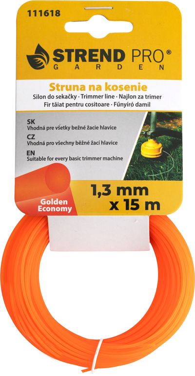 Silon na kosenie Golden Economy 1,3 mm, L-15 m, okrúhly