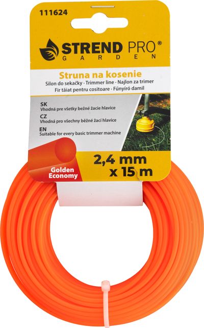 Silon na kosenie Golden Economy 2,4 mm, L-15 m, okrúhly