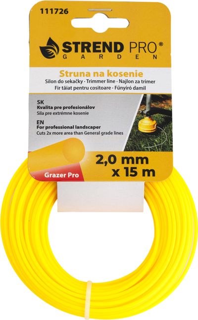 Grazer Pro fűnyíró damil 2,0 mm, 15 m, kerek