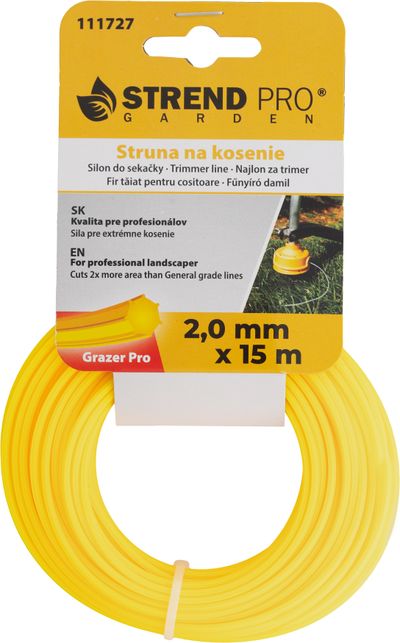 Grazer Pro Hepta fűnyíró damil 2,0 mm, 15 m, Hex