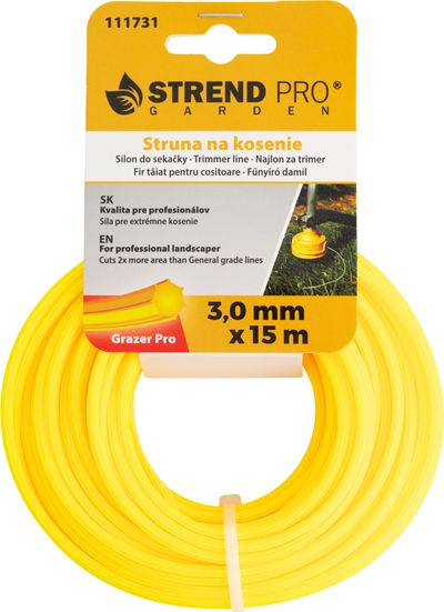 Grazer Pro Hepta fűnyíró damil 3,0 mm, 15 m, Hex