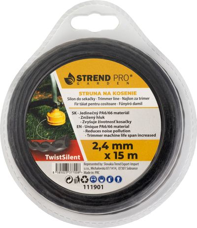 TwistSilent Professional fűnyíró damil 2,4 mm, L-15 m
