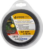Trimmer Line 3,0 mm L-15m Strend Pro, twist silent, nylon, professional