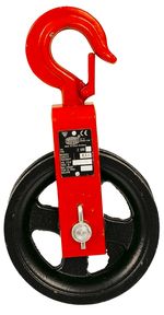 Pulley BRANO Z 500 0.5t A, bricklayer's, with hook