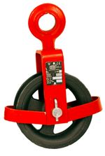 Pulley BRANO Z 500 0.5t D, bricklayer's, with eye and rope protector