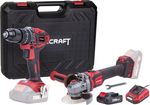 SET Worcraft COMB001, screwdriver CHD-S20LiBA + angle grinder CAG-S20LiBE-125 mm, brushless, in a ca