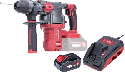 Kalapács Worcraft CRH-S20LiBDM, 20V Li-ion, ShareSYS, SDS+ 4,5J, szénkefe nélküli, SZETT 1x 4.0Ah ak