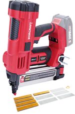 Tűzőgép Worcraft CNS-S20LiB ShareSYS, 20V Li-Ion, szabályozással, U típusú kapcsok + T típusú szegek