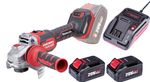 Készlet Worcraft CAG-S20LiBM, sarokcsiszoló 125 mm, ShareSYS, 2x 4.0 Ah akkumulátor + töltő, szénkef