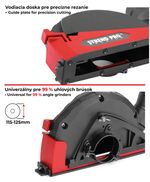 Guard Strend Pro CDS5, dust extraction, 115/125 mm, for angle grinder, for milling