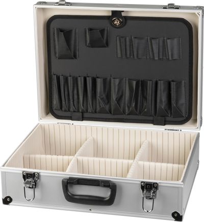 Tool case Strend Pro ATB80, aluminum, 45x33x15 cm, lockable