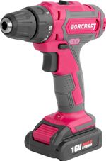 Cordless drill/driver Worcraft CD-16Li, 2x Li-ion 1.5 Ah, suitcase