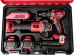 Készlet Worcraft XCUBE001A, ShareSYS, csavarhúzó CHD-S20LiBC + sarokcsiszoló CAG-S20LiBS-125 mm, kef