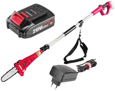 Píla Worcraft CPS-S20Li ShareSYS, 20V Li-Ion, vyvetvovacia, lišta 8" OREGON, teleskopická 188-270 cm, SET 1x 2.0 Ah akumulátor, 1x nabíjačka