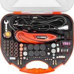 Csiszoló Strend Pro, mini, egyenes, fúráshoz és csiszoláshoz, 135 W, tartozékokkal, 210 db